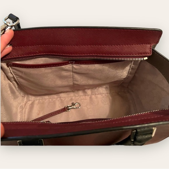 MICHAEL Michael Kors - Selma Top Trio Colorblock Saffiano Leather Satchel. - Picture 8 of 13